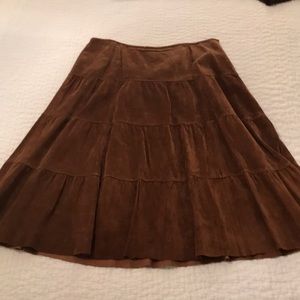 International concept suede skirt